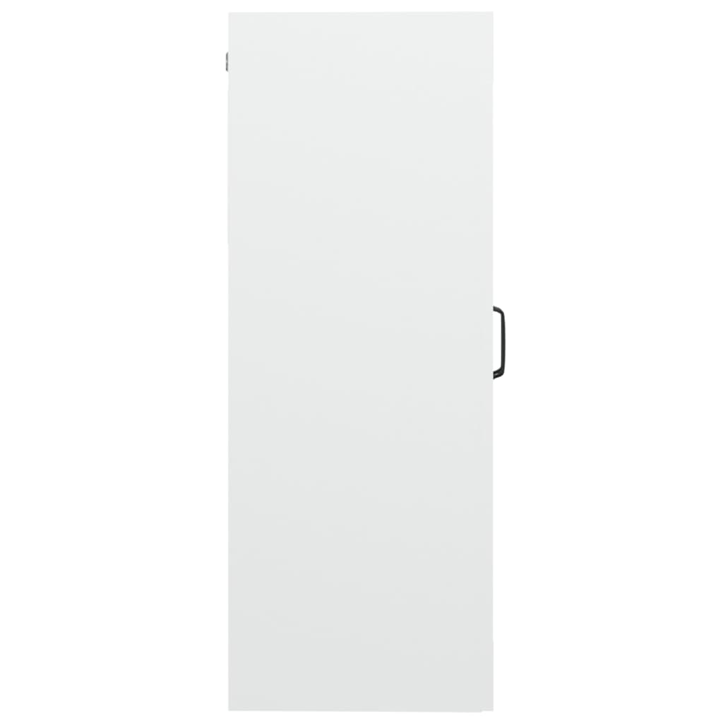 Wall-mounted cabinet, white, 69.5x34x90cm