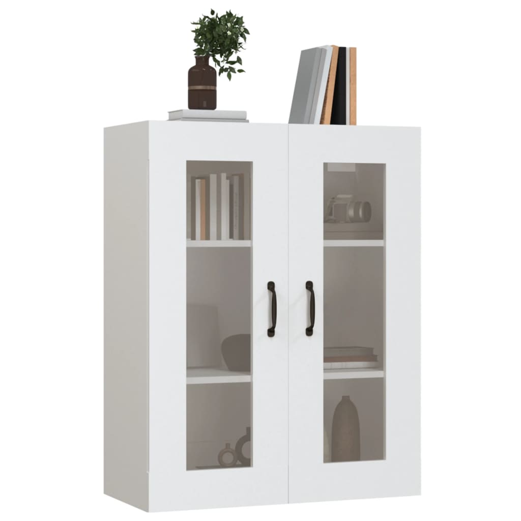 Wall-mounted cabinet, white, 69.5x34x90cm