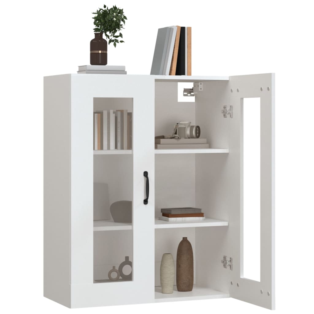 Wall-mounted cabinet, white, 69.5x34x90cm