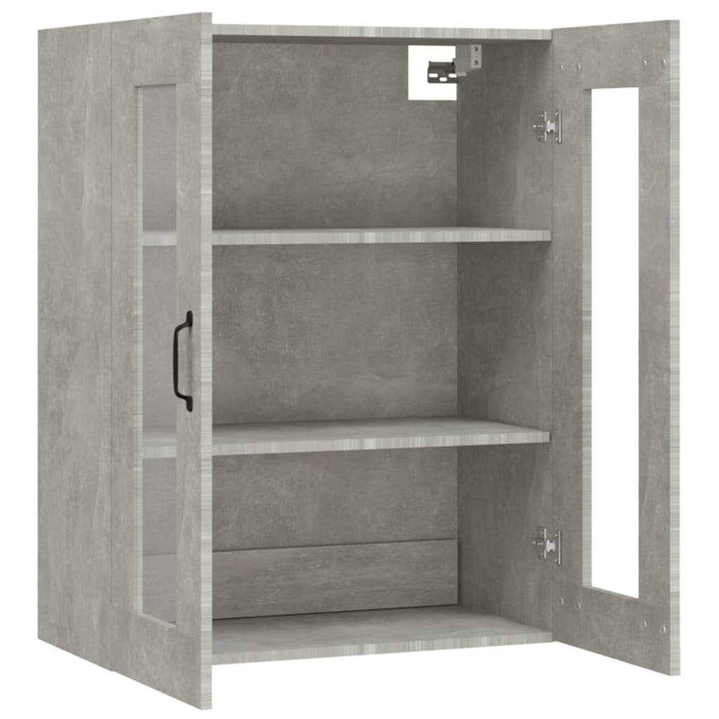 Wall-mounted cabinet, concrete grey, 69.5x34x90cm