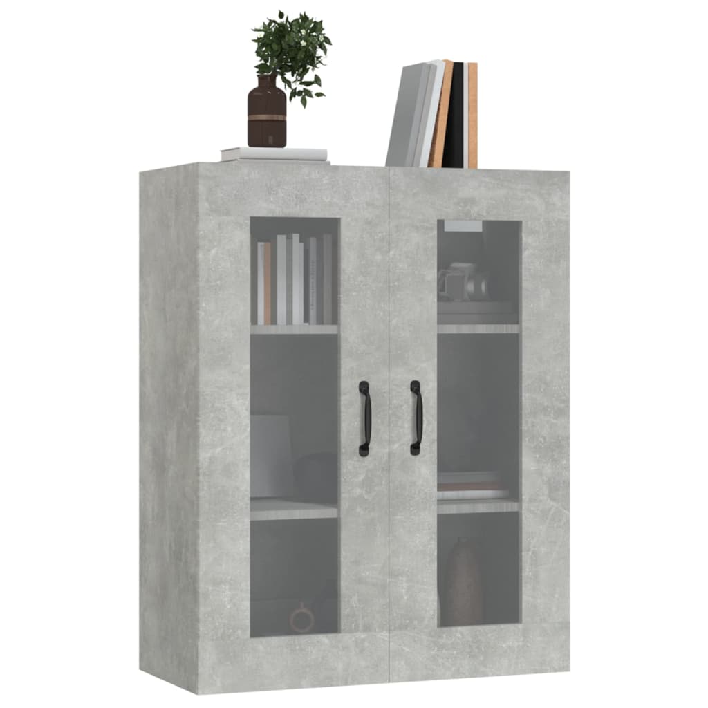 Wall-mounted cabinet, concrete grey, 69.5x34x90cm