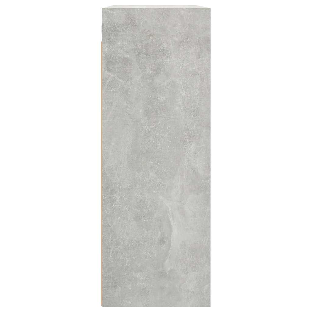 Pakabinama sieninė spintelė, betono pilka, 69,5x32,5x90cm