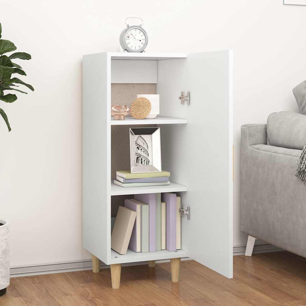 Side cabinet, white, 34.5x34x90cm, engineered wood