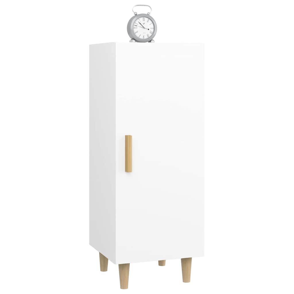 Side cabinet, white, 34.5x34x90cm, engineered wood