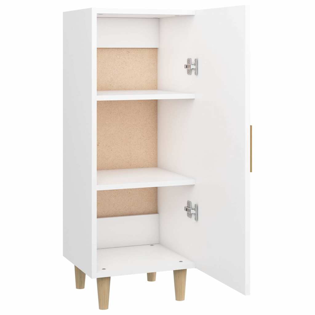 Side cabinet, white, 34.5x34x90cm, engineered wood