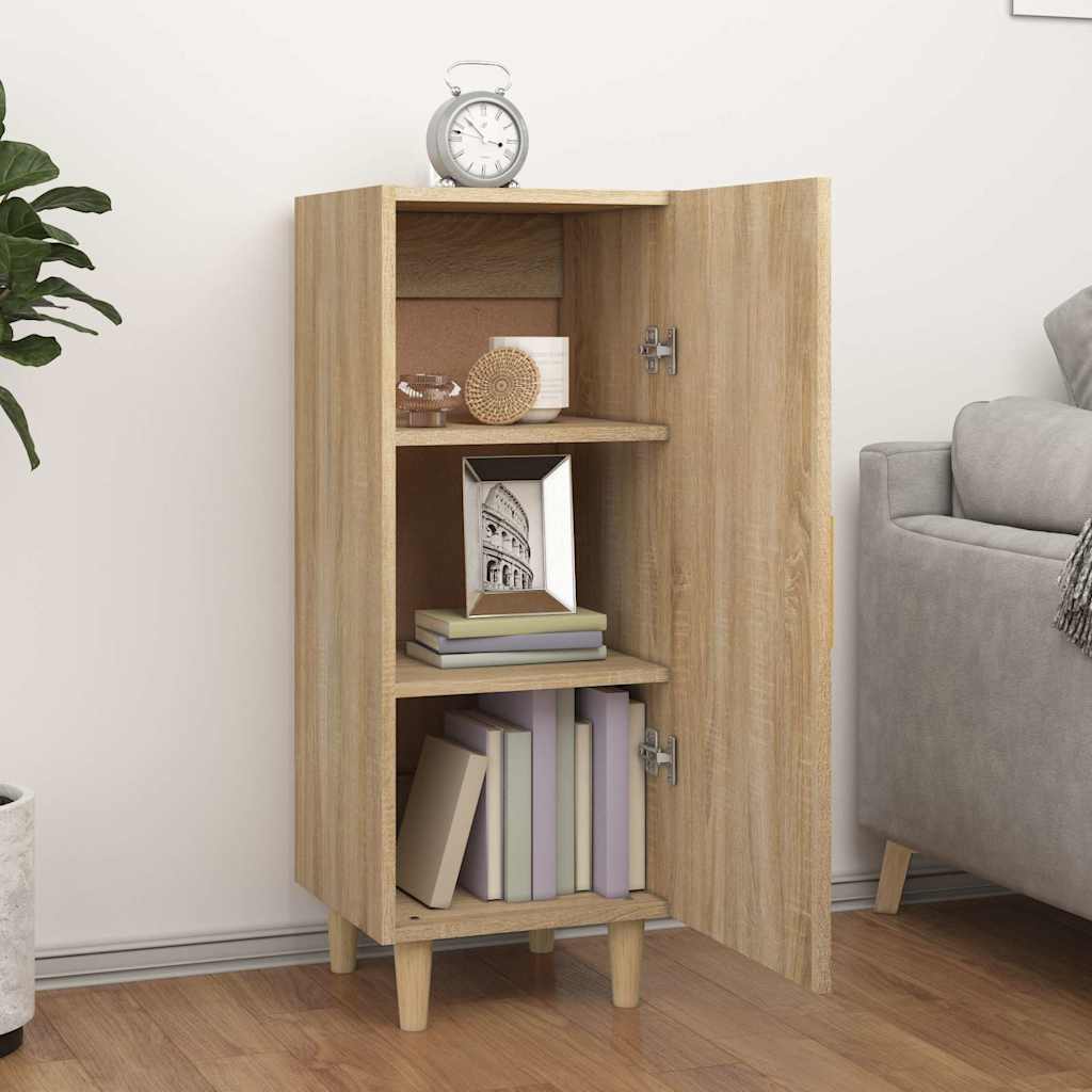 Side cabinet, oak color, 34.5x34x90cm, engineered wood