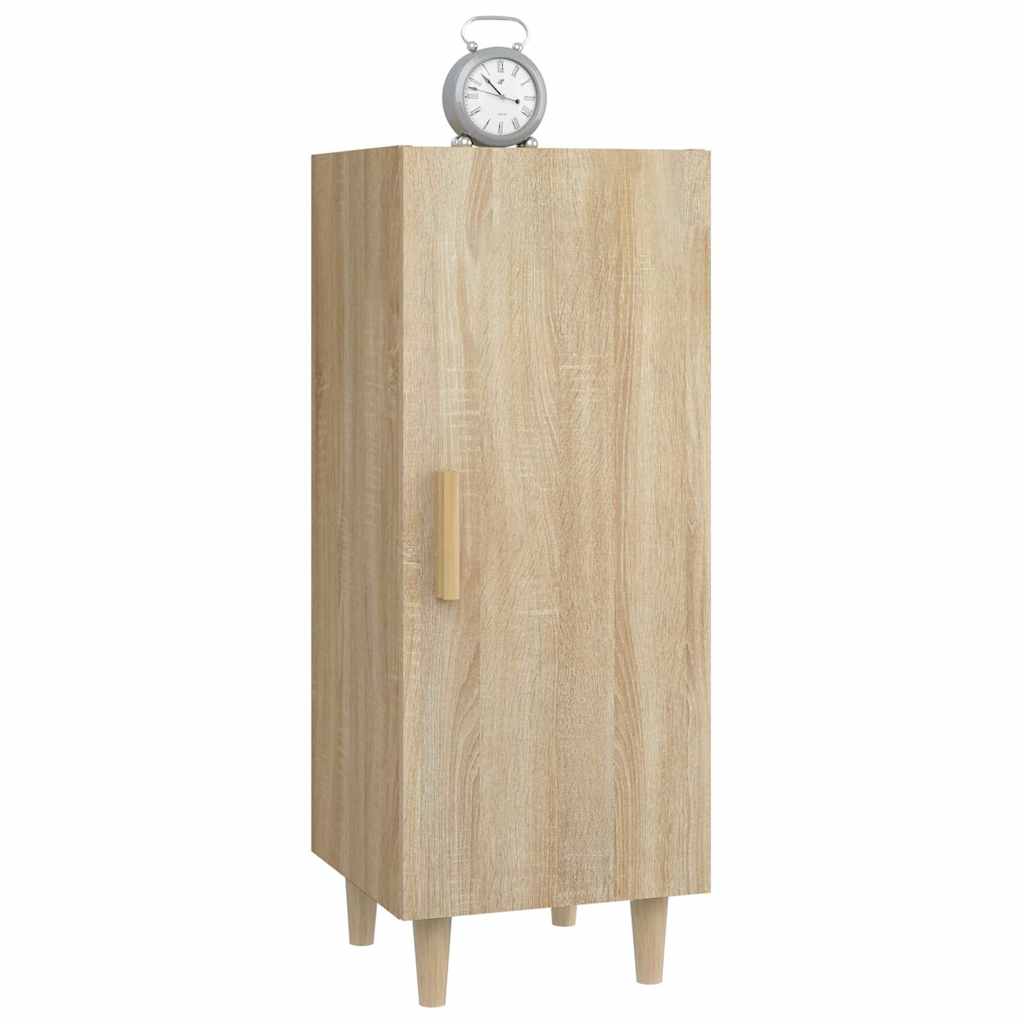 Side cabinet, oak color, 34.5x34x90cm, engineered wood