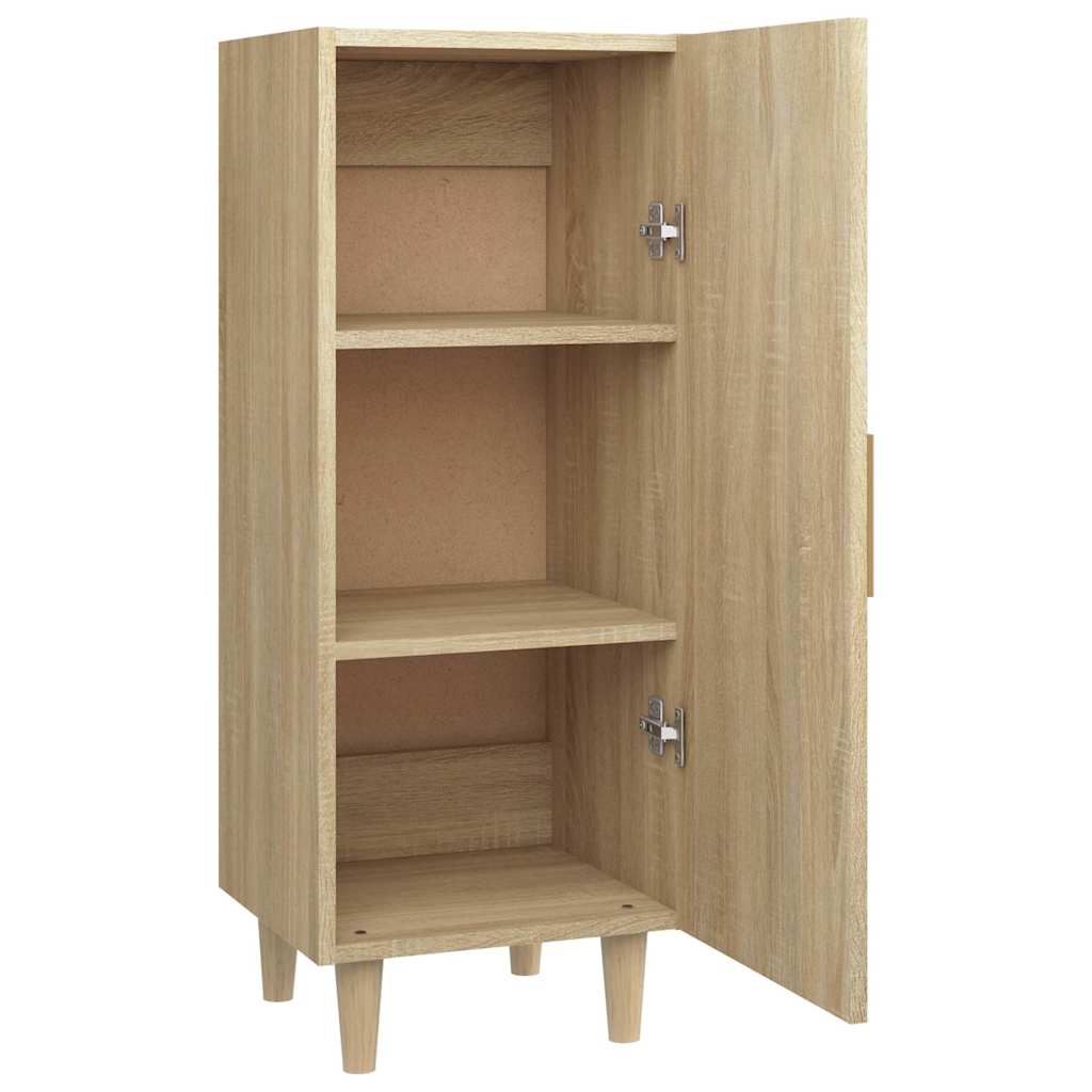 Side cabinet, oak color, 34.5x34x90cm, engineered wood