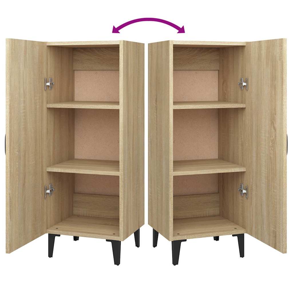 Side cabinet, oak color, 34.5x34x90cm, engineered wood