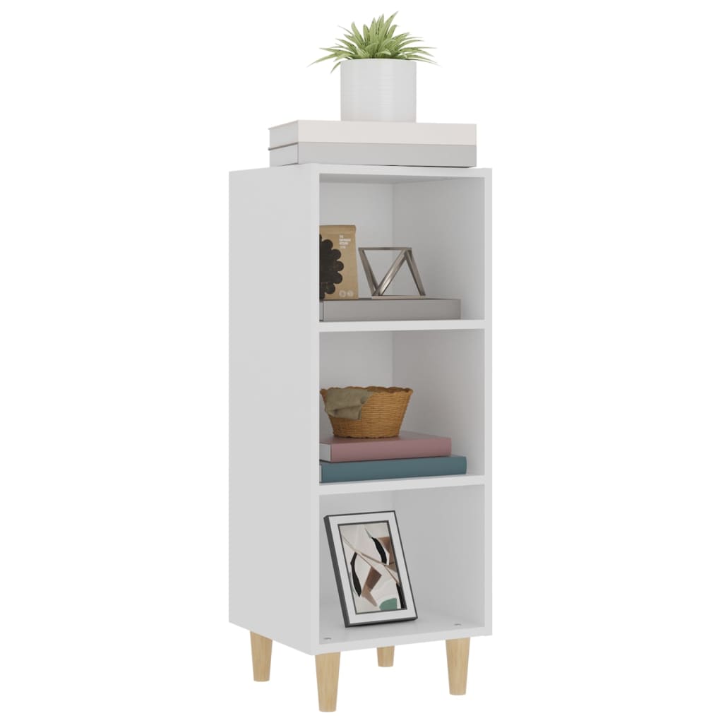 Sideboard, white, 34.5x32.5x90cm, engineered wood