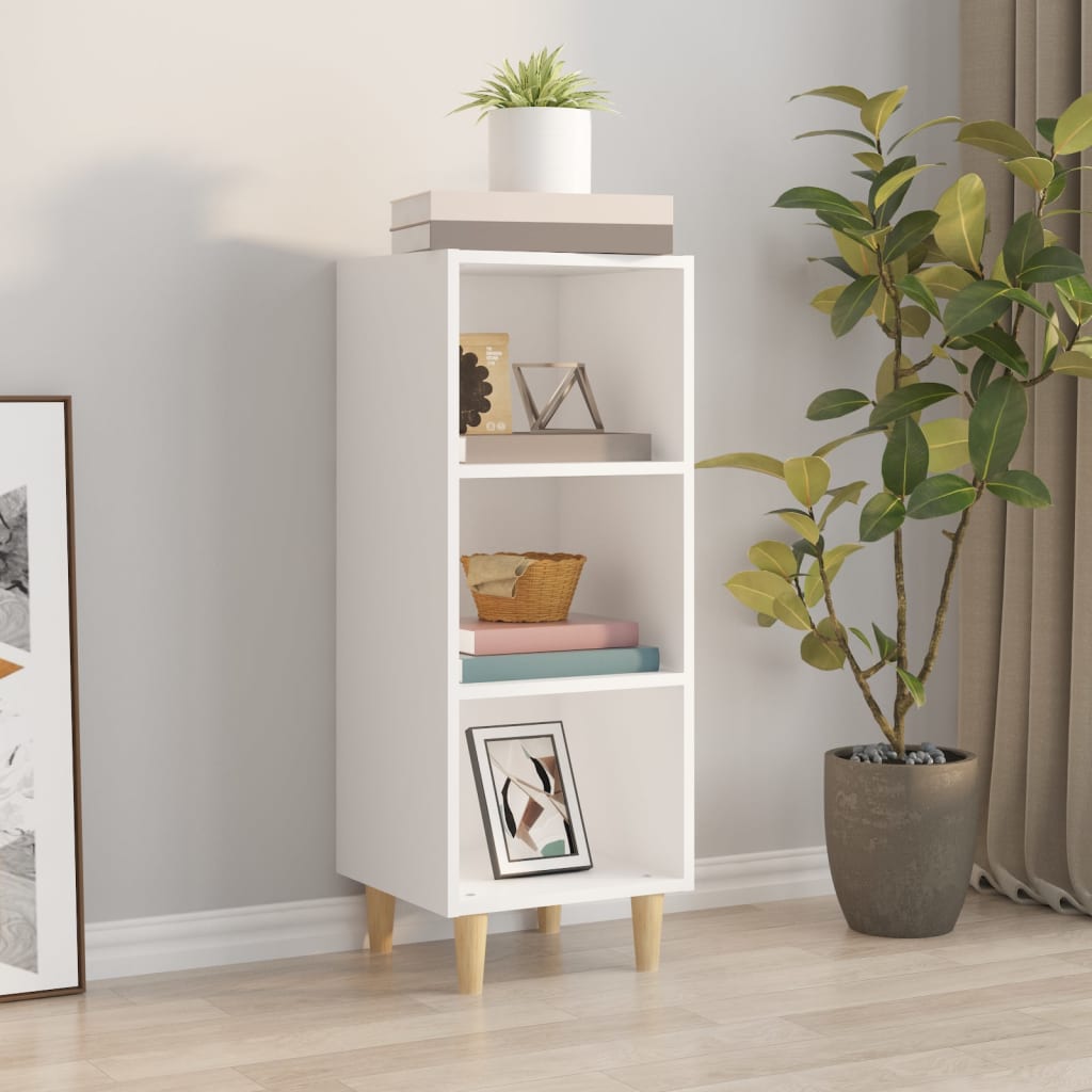 Sideboard, white, 34.5x32.5x90cm, engineered wood
