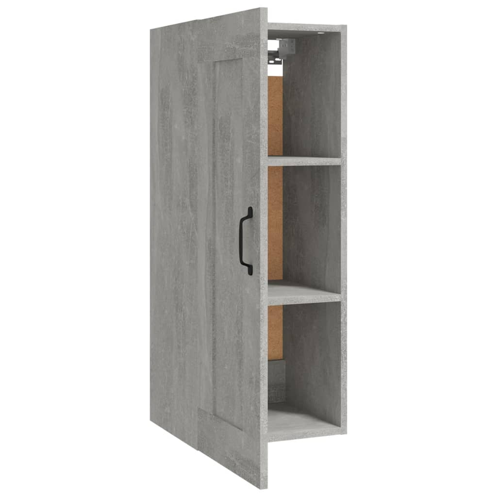 Wall cabinet, concrete grey, 35x34x90cm, engineered wood