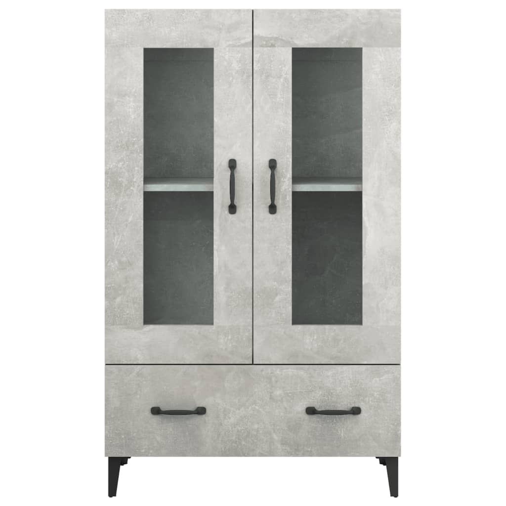 Chest of drawers, concrete grey, 70x31x115cm, engineered wood