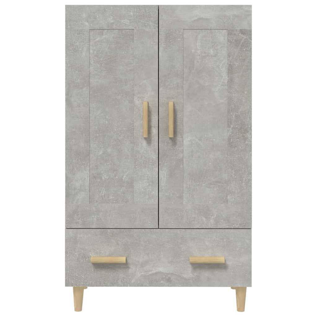 Kumode, betona pelēka krāsa, 70x31x115cm, apstrādāta koksne