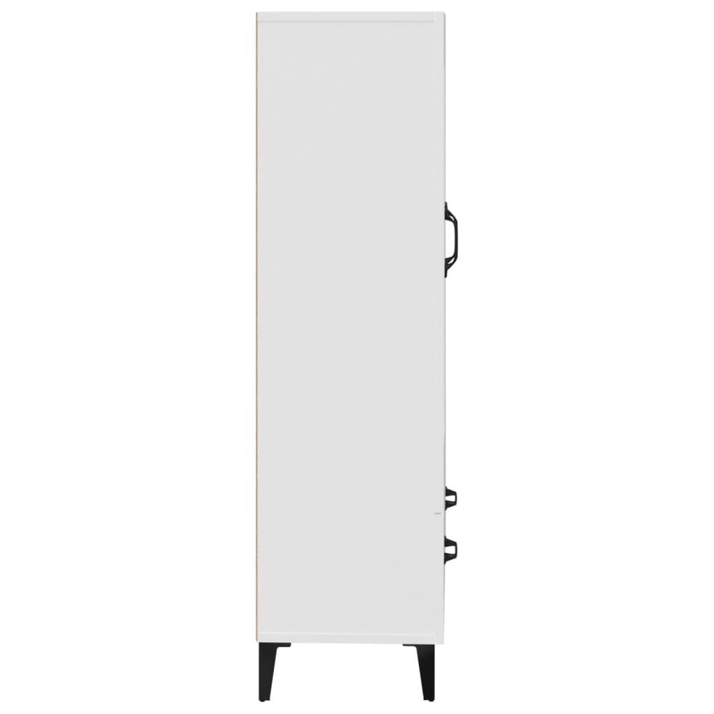 Kumode, baltā krāsā, 70x31x115cm, apstrādāta koksne