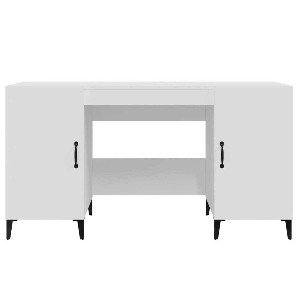 Writing desk, white, 140x50x75cm, engineered wood
