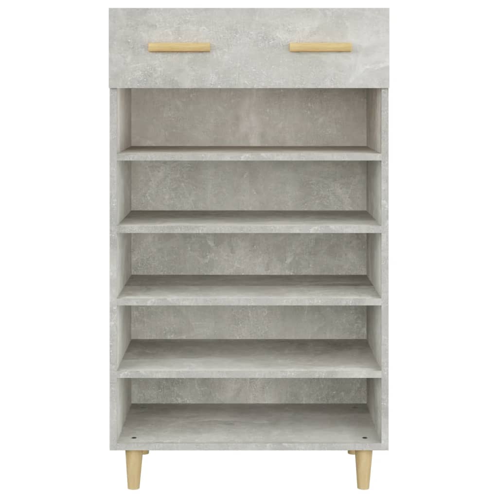 Shoe cabinet, concrete grey, 60x35x105cm, engineered wood