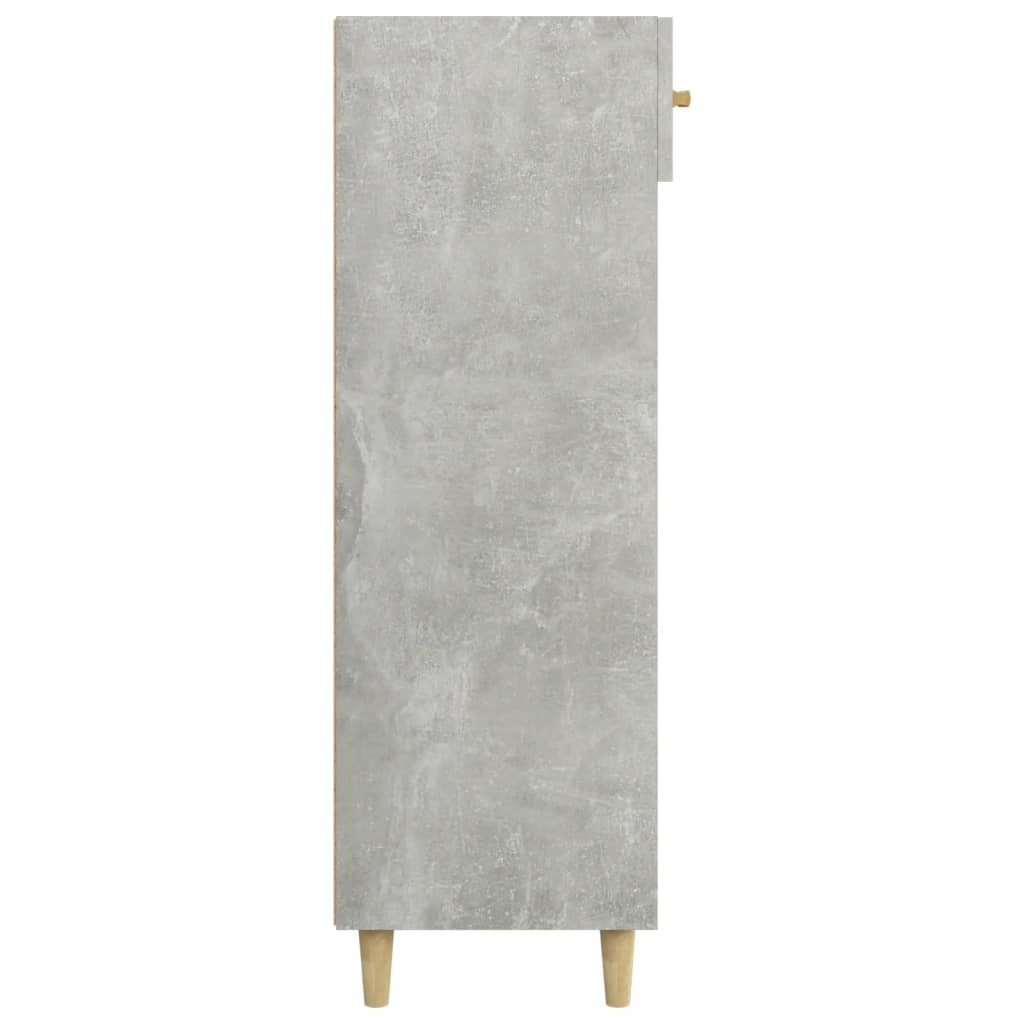 Shoe cabinet, concrete grey, 60x35x105cm, engineered wood