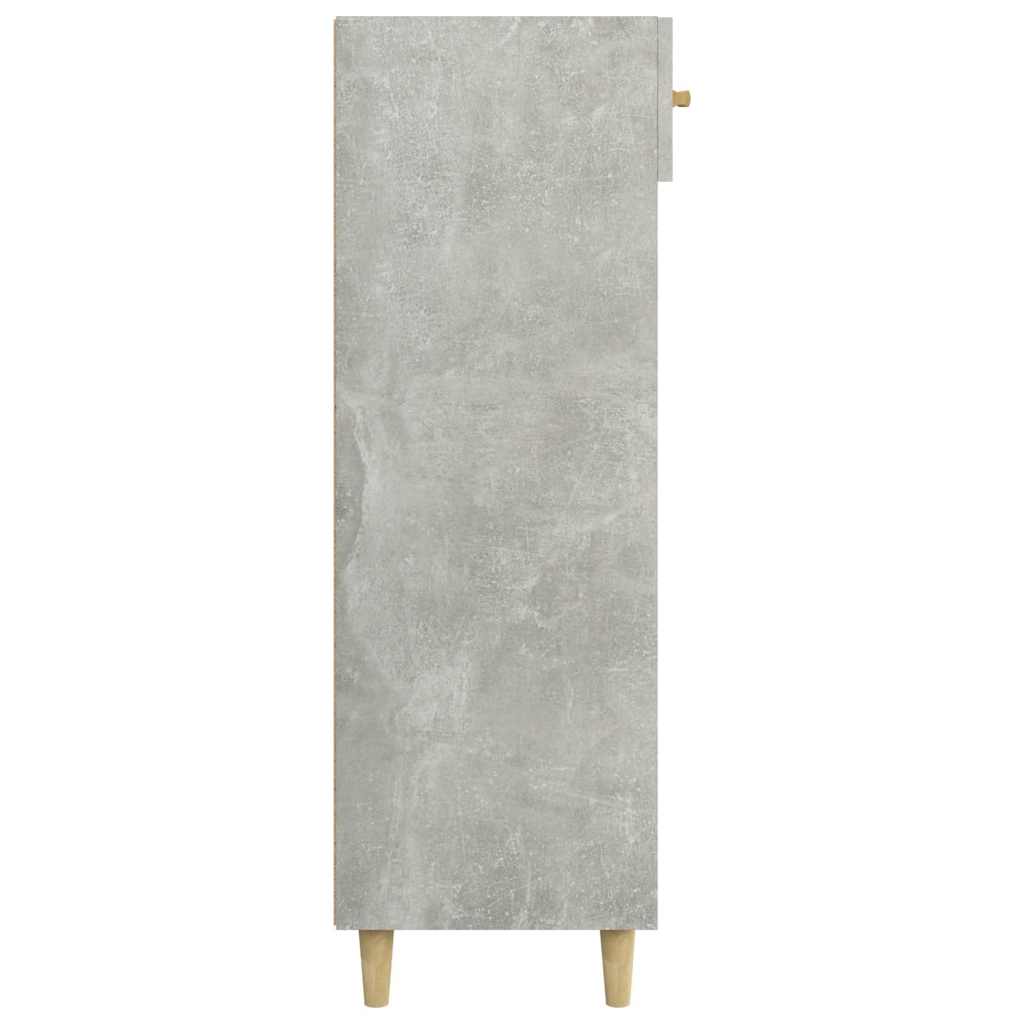 Spintelė batams, betono pilka, 60x35x105cm, apdirbta mediena