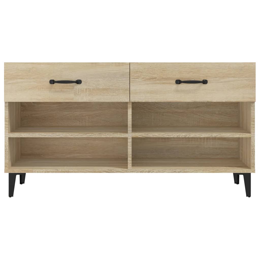 Shoe cabinet, oak, 102x35x55cm, engineered wood