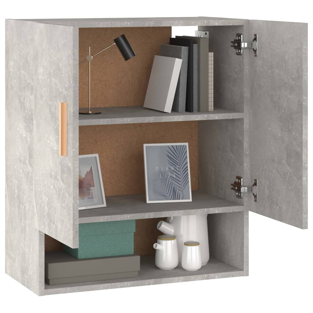 Wall cabinet, concrete grey, 60x31x70cm, engineered wood
