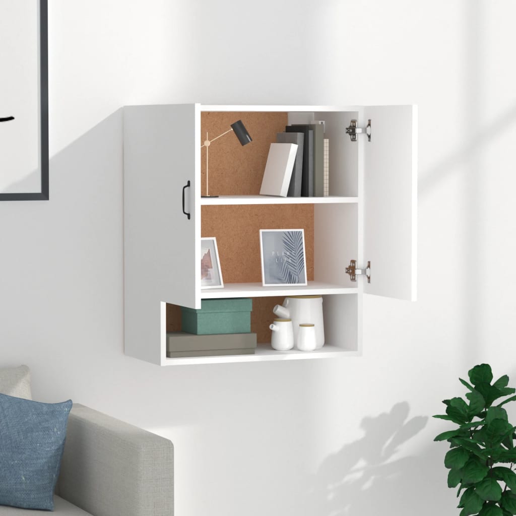 Wall cabinet, white, 60x31x70cm, engineered wood