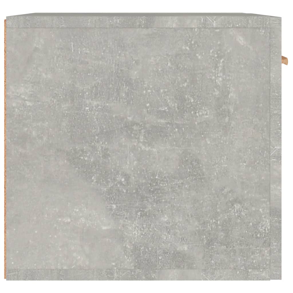 Sieninė spintelė, betono pilka, 60x36,5x35cm, apdirbta mediena