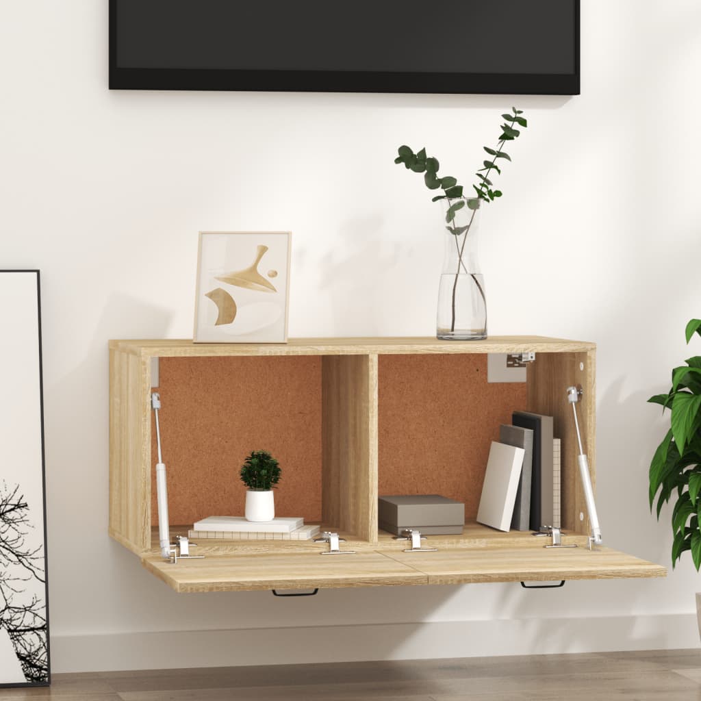 Wall cabinet, Sonoma oak, 80x36.5x35cm, engineered wood