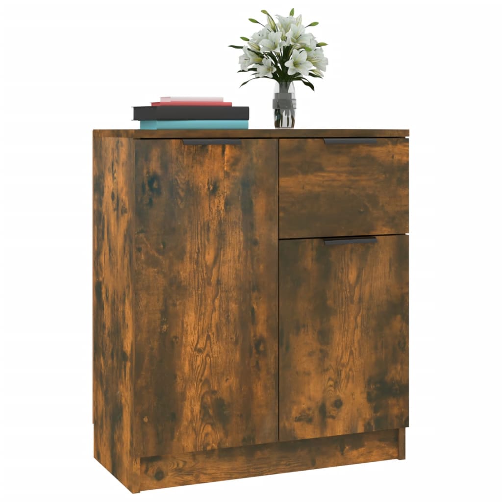 Sideboard, smoky oak, 60x30x70cm, engineered wood