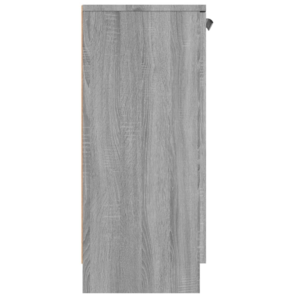 Side cabinet, gray oak, 60x30x70cm, engineered wood