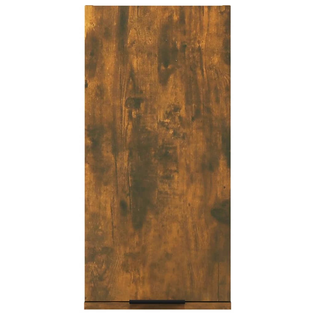 Prie sienos montuojama vonios spintelė, ąžuolo, 32x20x67cm