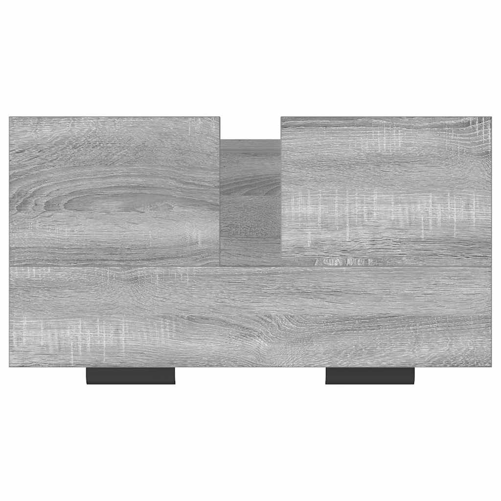 Bathroom cabinet, grey oak, 64.5x33.5x59cm, engineered wood