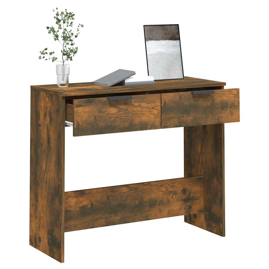 Console table ELLIOT, oak wood
