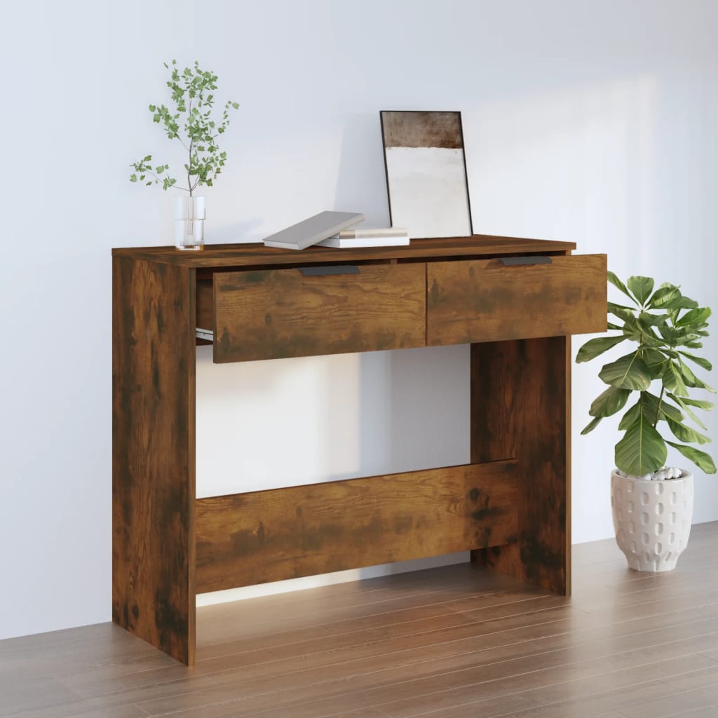 Console table ELLIOT, oak wood