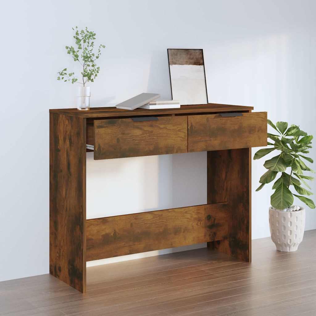 Console table ELLIOT, oak wood
