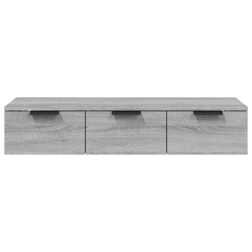 Sieninė spintelė, pilka ąžuolo, 102x30x20cm, apdirbta mediena