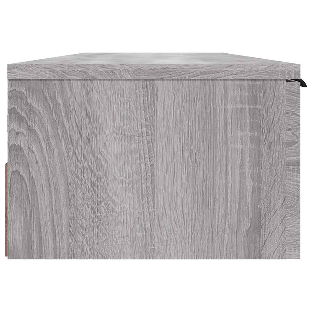 Sieninė spintelė, pilka ąžuolo, 102x30x20cm, apdirbta mediena