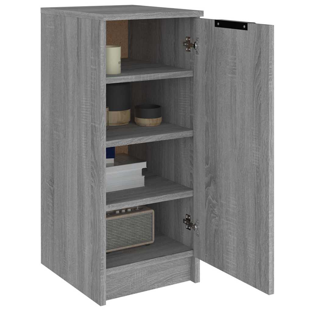 Shoe cabinet, grey oak, 30x35x70cm, engineered wood