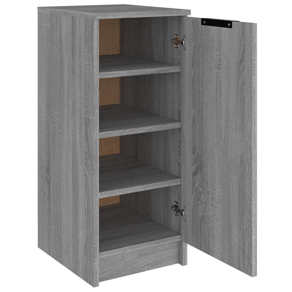 Shoe cabinet, grey oak, 30x35x70cm, engineered wood