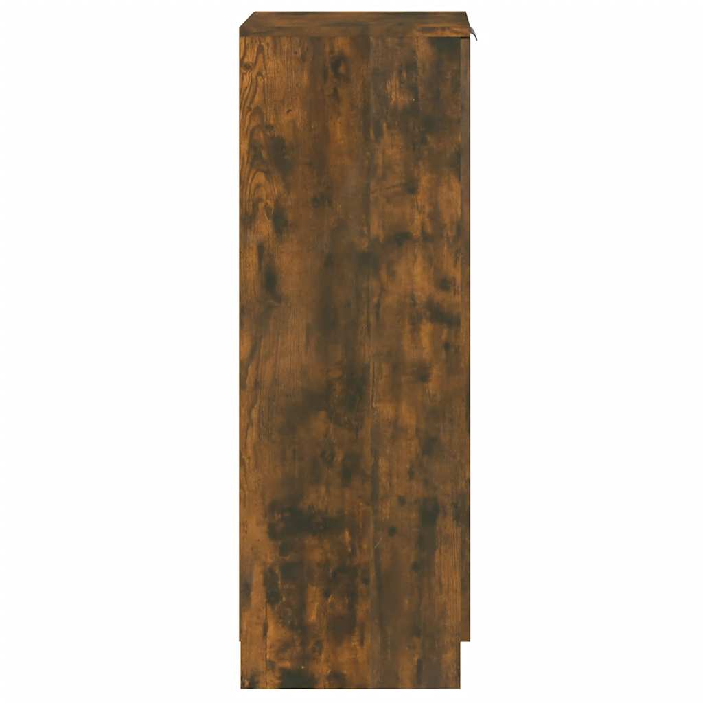 Shoe cabinet, smoky oak, 30x35x100cm, engineered wood