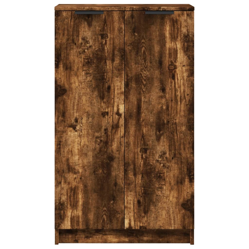Shoe cabinet, smoky oak, 59x35x100cm, engineered wood