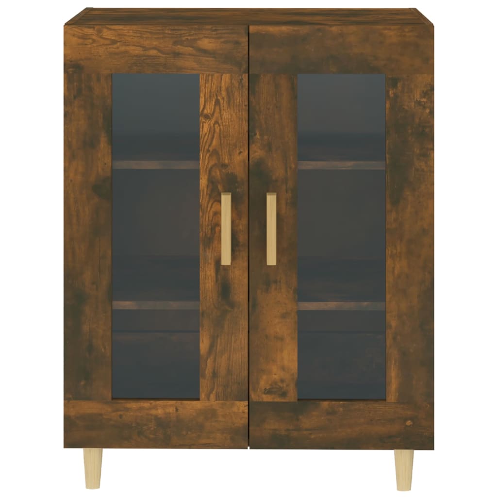 Sideboard, smoked oak, 69.5x34x90cm, engineered wood