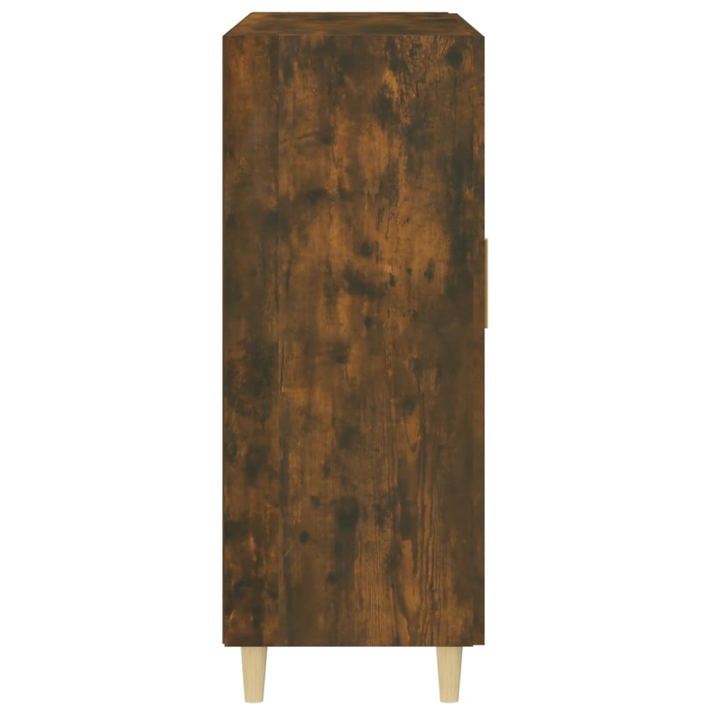 Sideboard, smoked oak, 69.5x34x90cm, engineered wood
