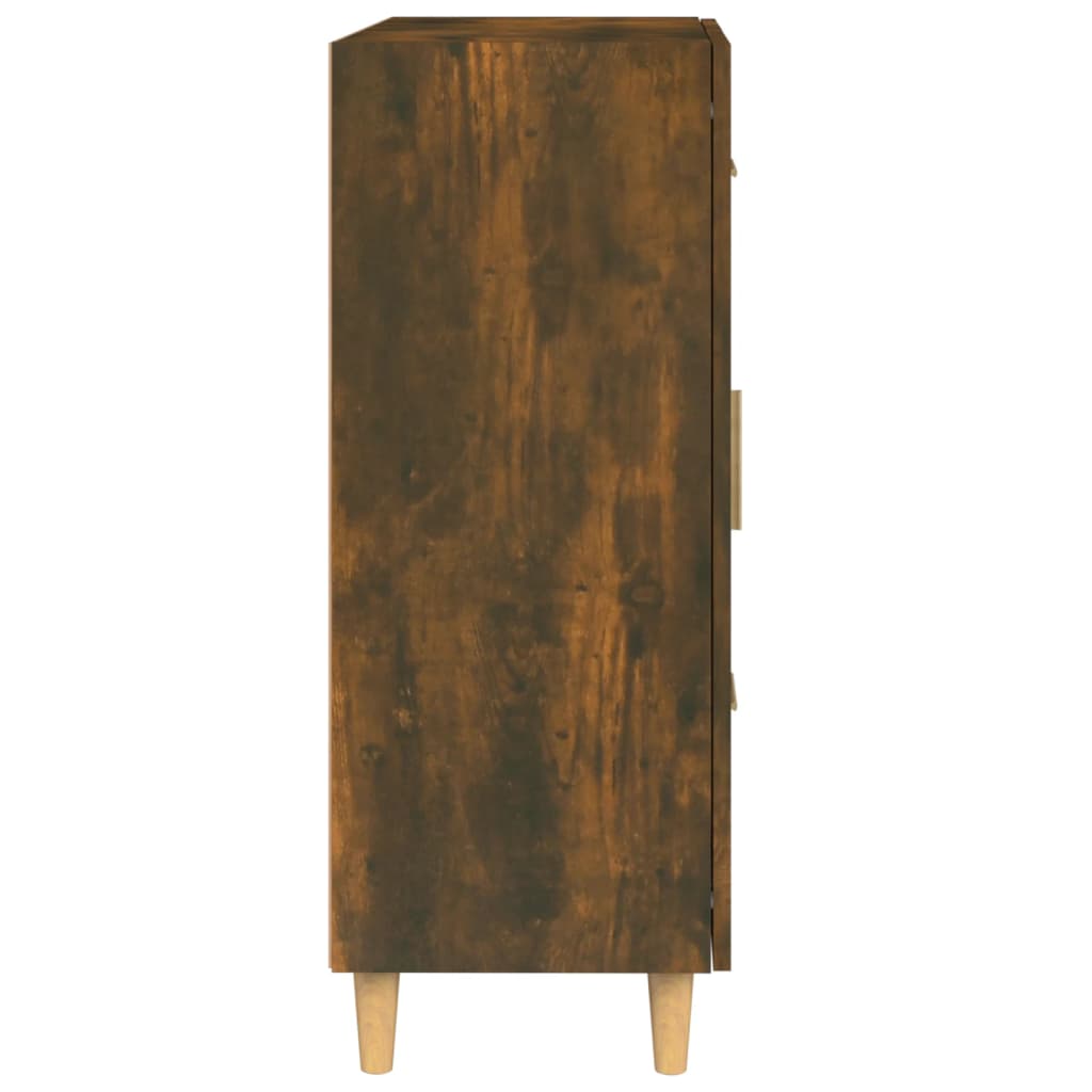 Sideboard, smoked oak, 69.5x34x90cm, engineered wood