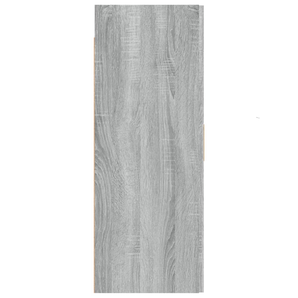 Wall-mounted cabinet, grey oak, 69.5x34x90cm