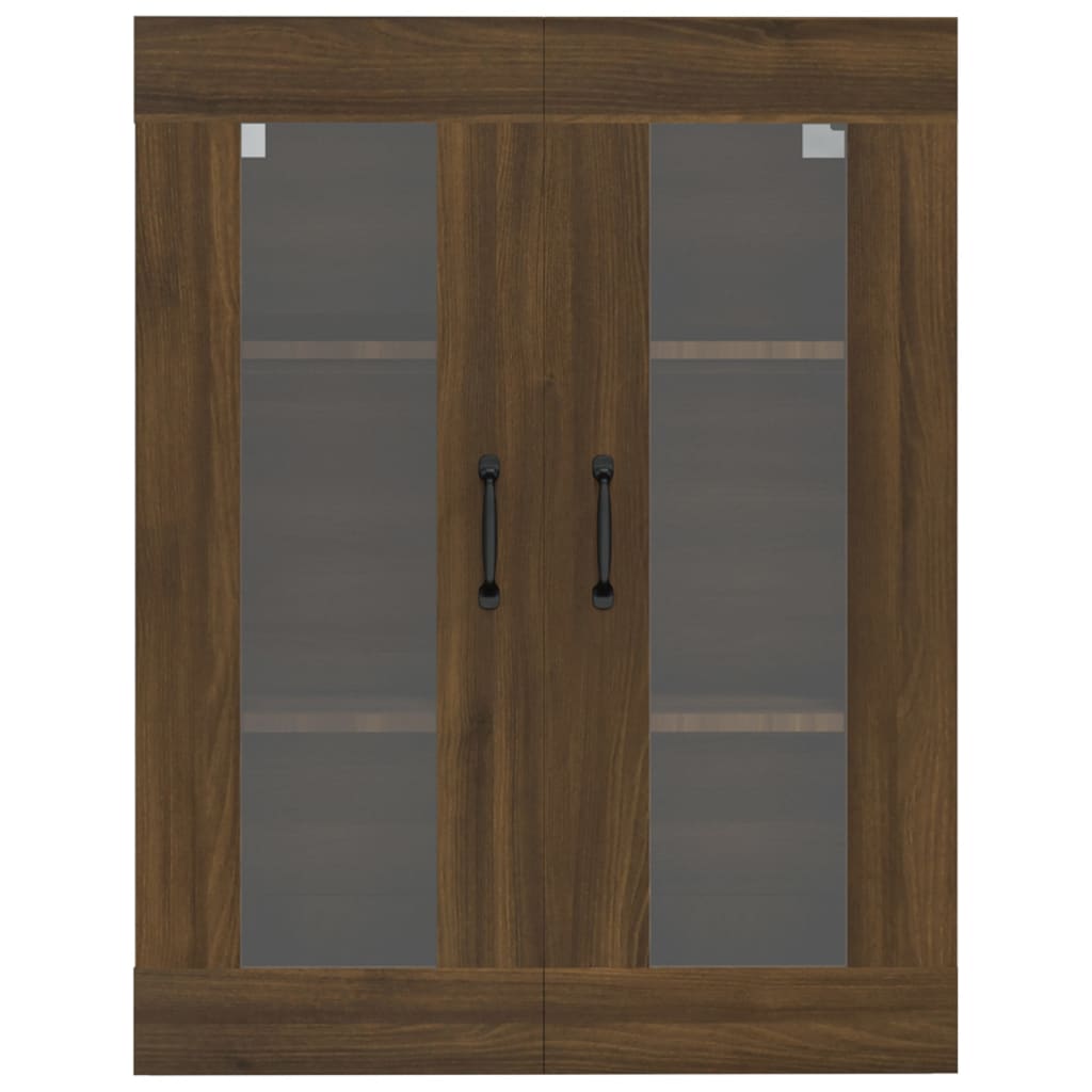 Wall-mounted cabinet, brown oak, 69.5x34x90cm