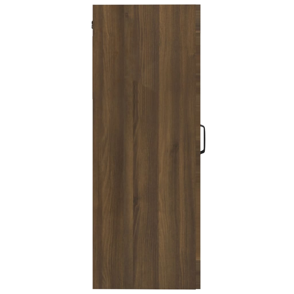 Wall-mounted cabinet, brown oak, 69.5x34x90cm