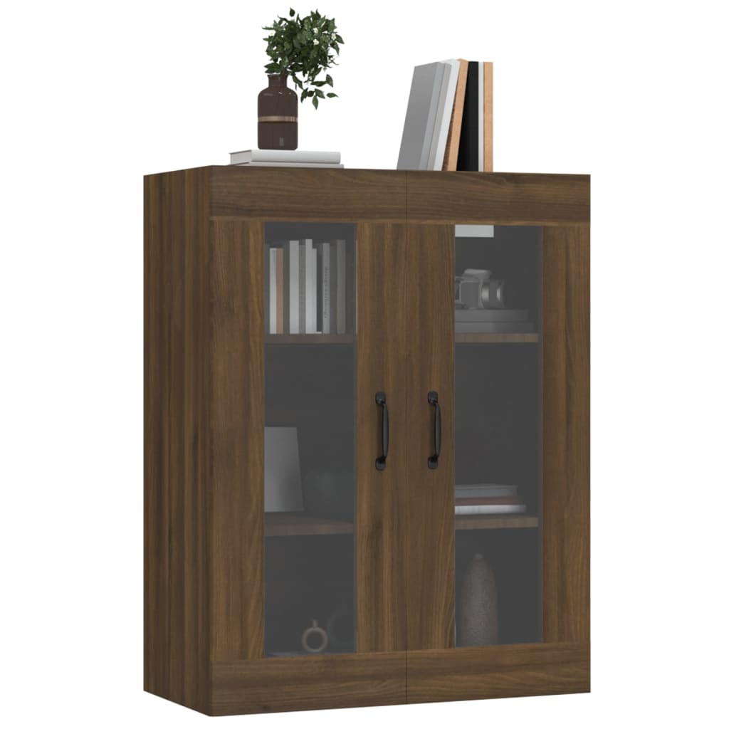Wall-mounted cabinet, brown oak, 69.5x34x90cm