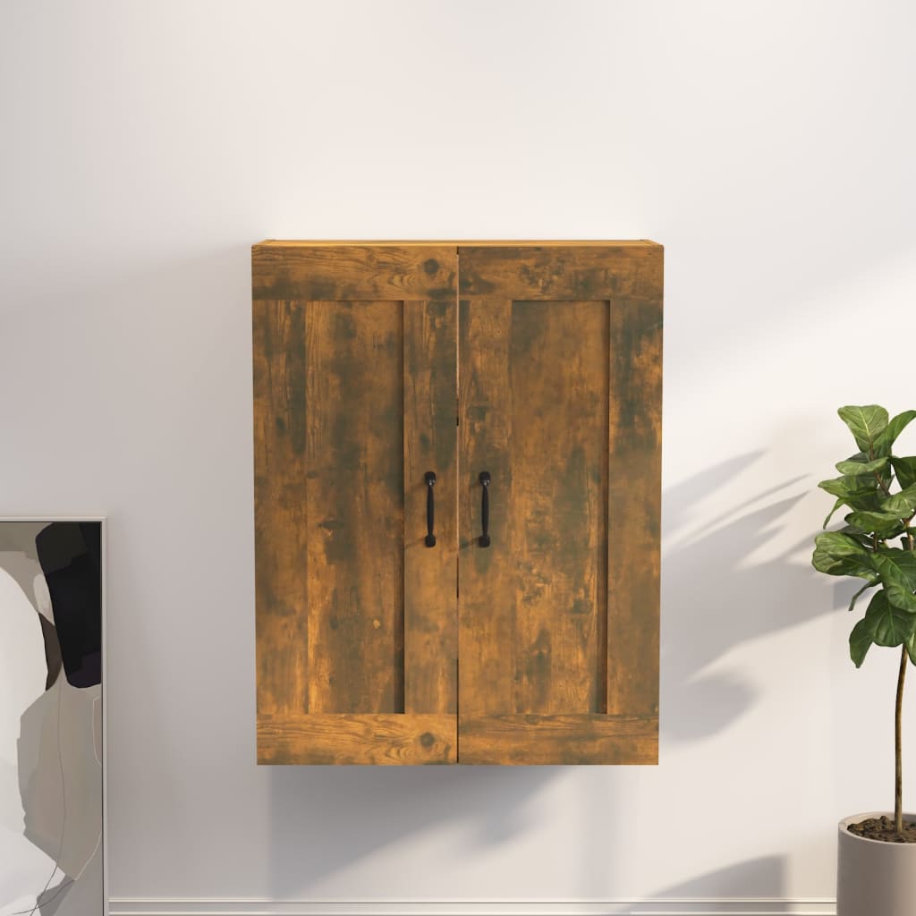 Piekaramais sienas skapītis, dūmu ozols, 69,5x32,5x90cm