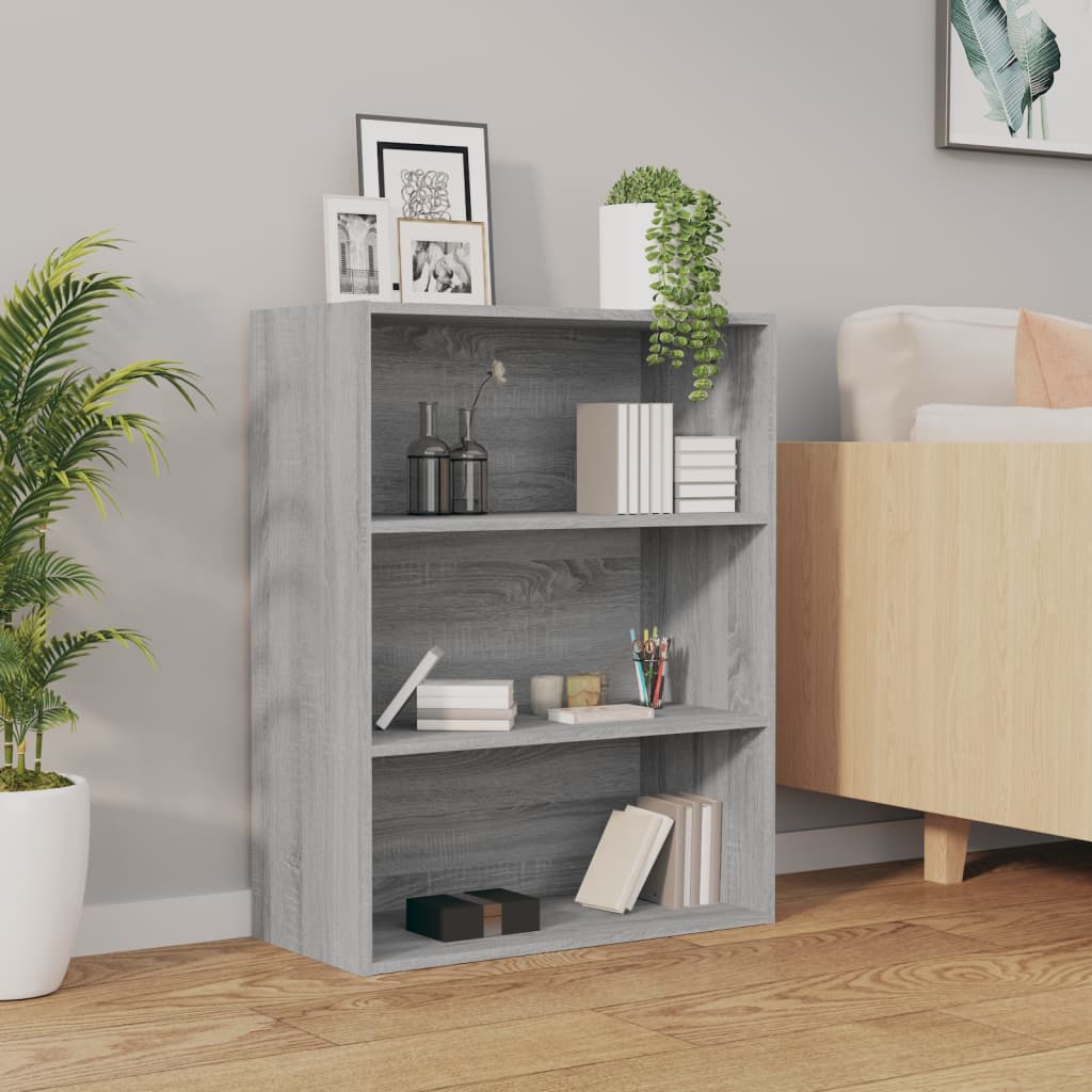 Wall-mounted cabinet, grey oak, 69.5x32.5x90cm